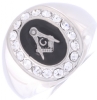 Jeweled Square & Compass Ring Model # 358836