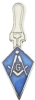 Square & Compass Trowel Pin
