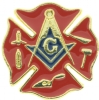 Mason Fireman Pin