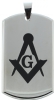 Heavy Stainless Steel Masonic Pendant Model # 361233