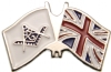 UK Mason Flag Pin