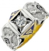 Jeweled Master Mason Custom Ring Model # 362290